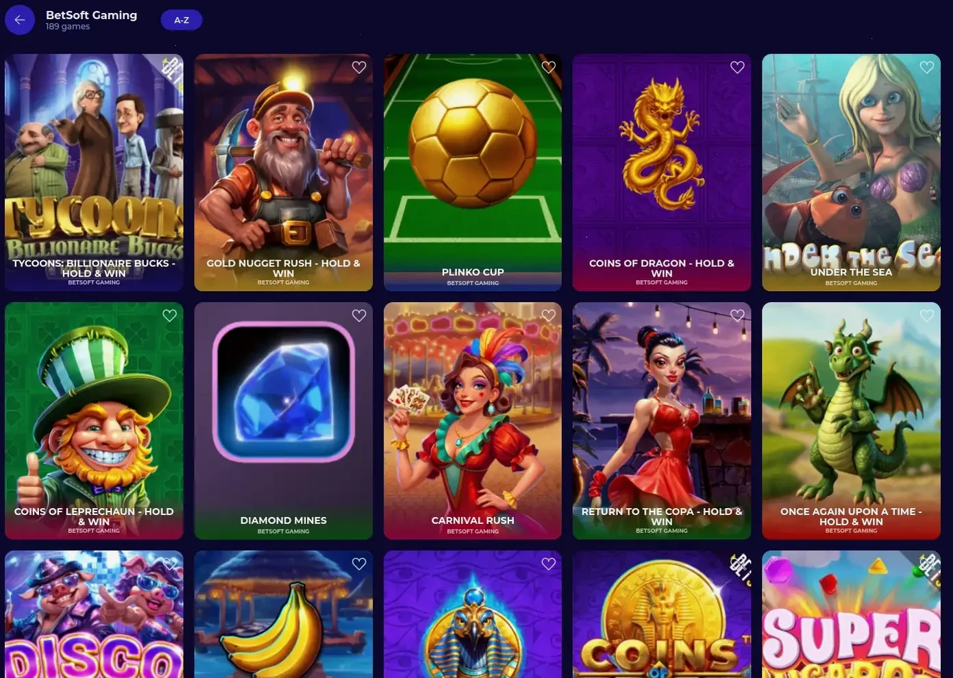 Игровой каталог Раменбет